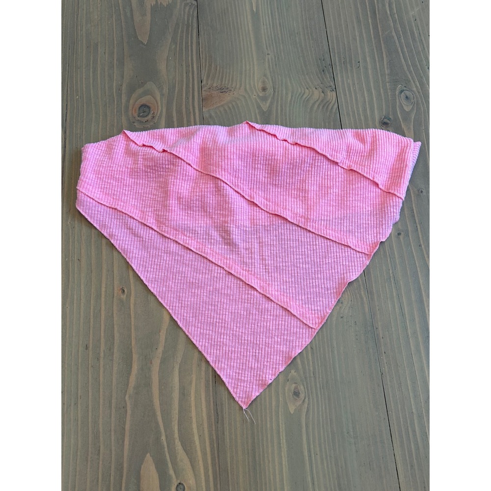 G3 Princess Polly Pink‎ Ribbed Bandana Tube Top Handkerchief Hem US 4 small adj